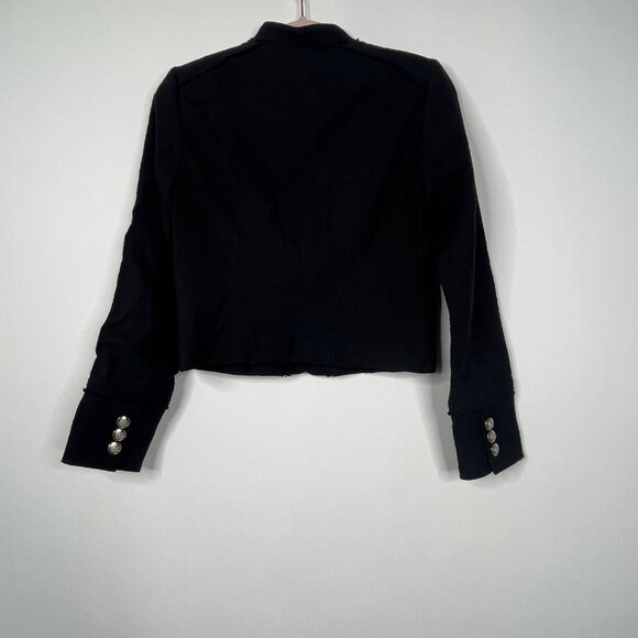2/$30 NWT White House Black Market LeBerger Vintage Admiral Crop Jacket #8652 - Picture 5 of 11